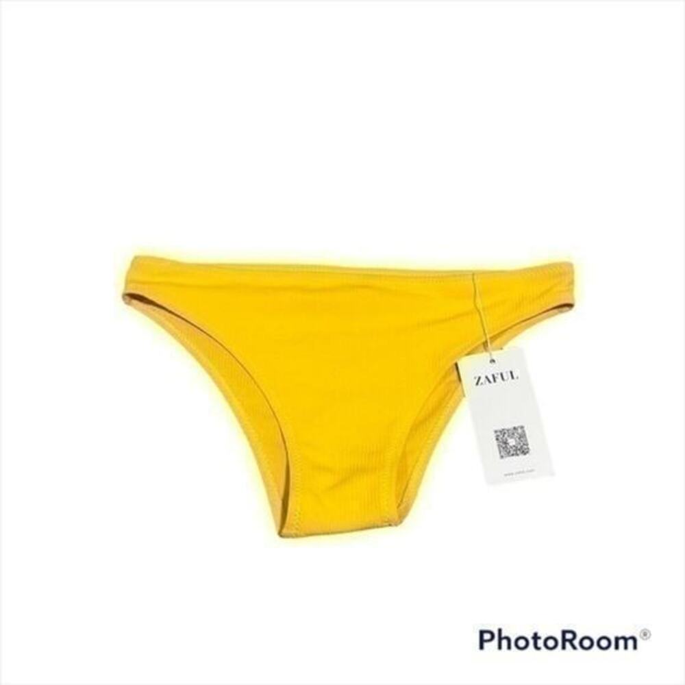 New Zaful yellow cheeky bikini bottoms